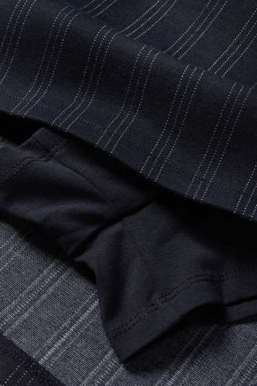 Dames - Skort - krijtstrepen - donkerblauw