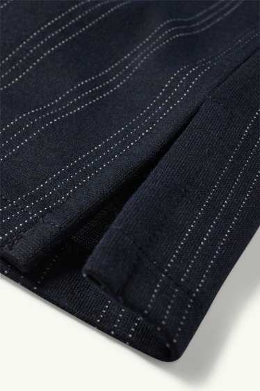 Dames - Skort - krijtstrepen - donkerblauw