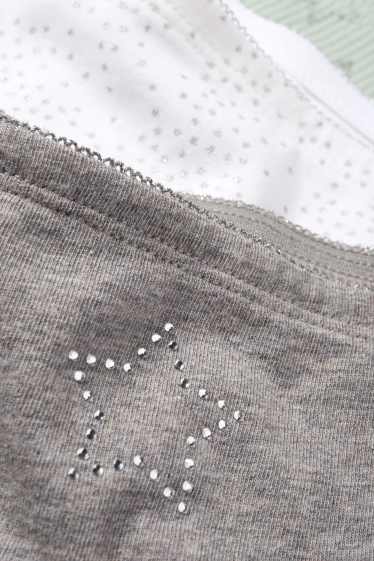 Kinder Mädchen - Multipack 3er - Stern - Slip - mintgrün