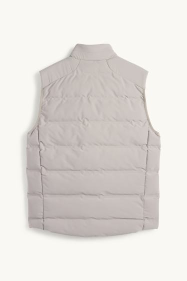 Heren - Bodywarmer - waterafstotend - lichtgrijs