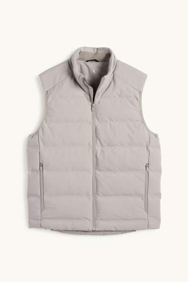 Heren - Bodywarmer - waterafstotend - lichtgrijs