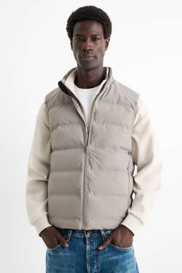 Heren - Bodywarmer - waterafstotend - lichtgrijs