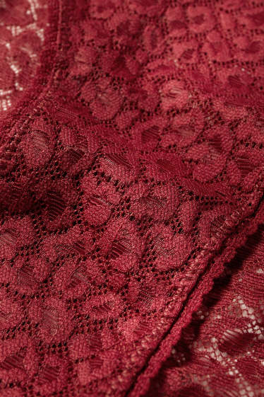 Damen - Slip - dunkelrot