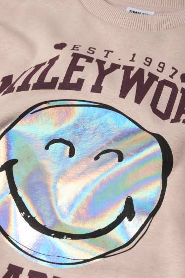 Děti - dívky - SmileyWorld® - mikina - béžová