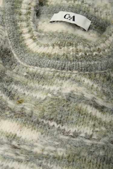 Femmes - Pull - texturé - vert