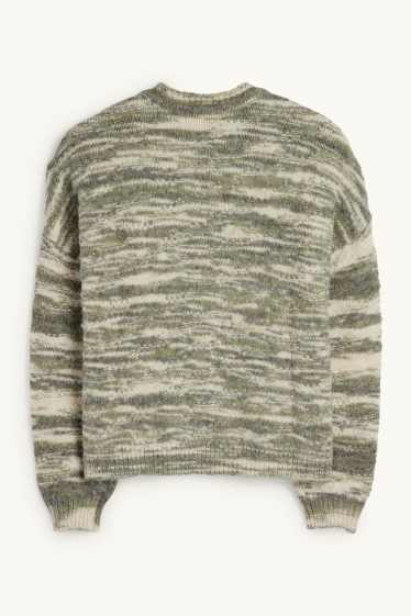 Femmes - Pull - texturé - vert