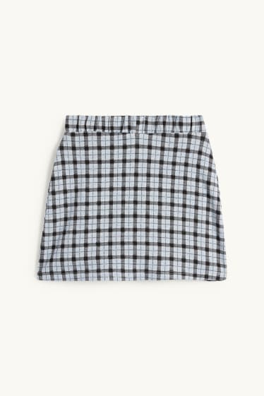 Enfants filles - Jupe - à carreaux - bleu