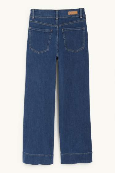 Donna - Jeans a gamba larga - vita alta - jeans blu