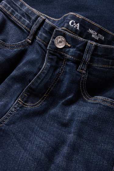 Nena - Wide Leg Jeans - texà blau fosc