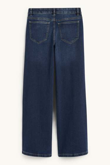 Nena - Wide Leg Jeans - texà blau fosc