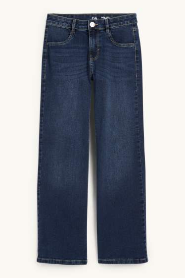 Nena - Wide Leg Jeans - texà blau fosc