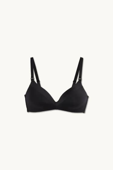 Femmes - Soutien-gorge d'allaitement sans armatures - ampliforme - noir