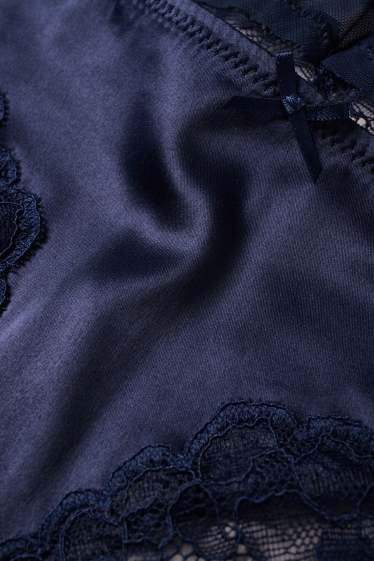 Femmes - String - bleu foncé