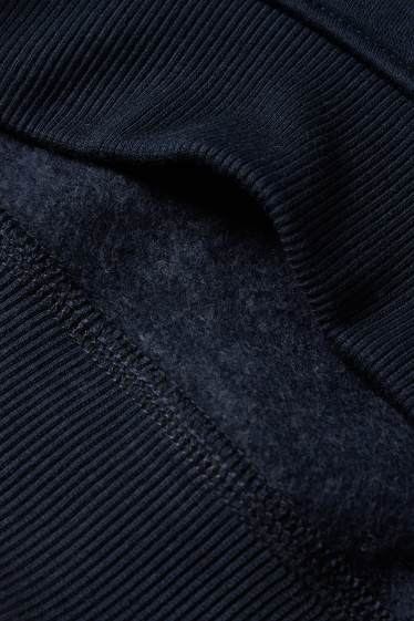 Kinderen: jongens - Graafmachine - hoodie - donkerblauw