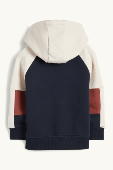 Kinderen: jongens - Graafmachine - hoodie - donkerblauw