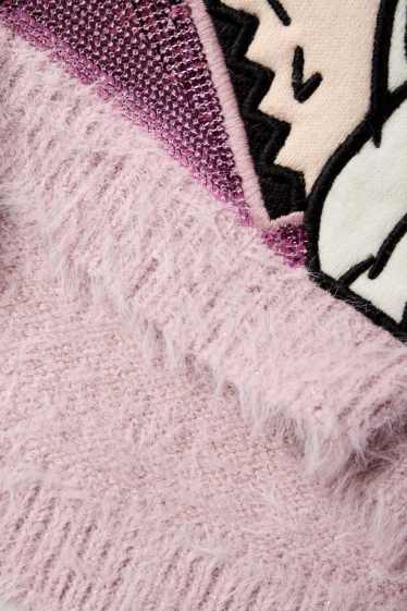 Enfants filles - La Reine des Neiges - pull - violet clair