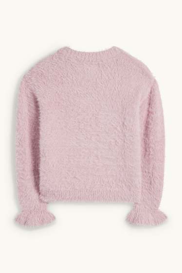 Enfants filles - La Reine des Neiges - pull - violet clair