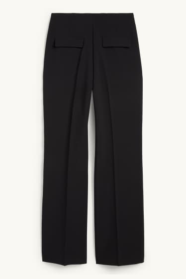 Mujer - Pantalón de oficina - high waist - wide leg - negro