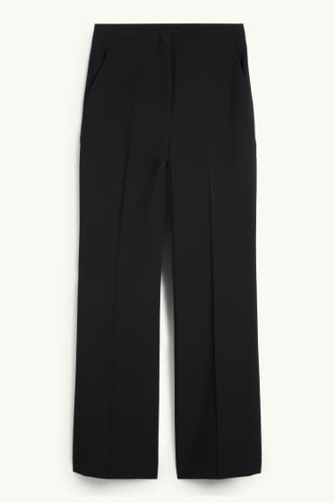 Mujer - Pantalón de oficina - high waist - wide leg - negro