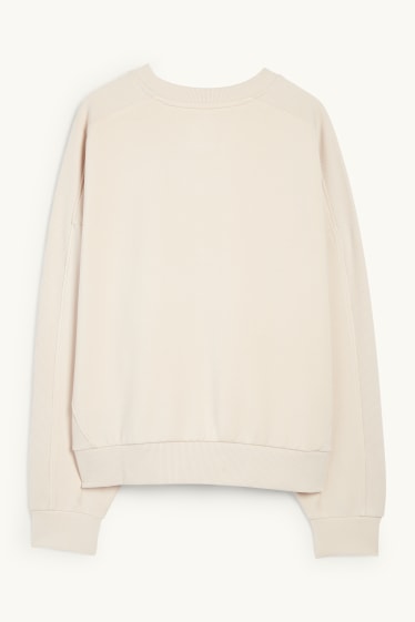 Damen - Sport-Sweatshirt - Yoga - hellbeige