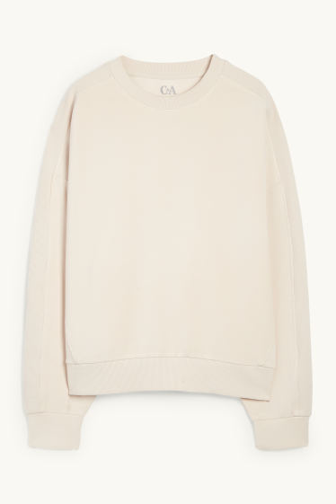 Damen - Sport-Sweatshirt - Yoga - hellbeige