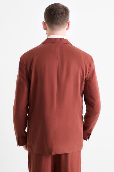 Hommes - Veste de costume - oversize - rouille