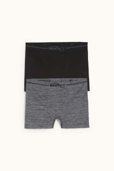 Home - Paquet de 2 - calçotets trunk - sense costures - negre