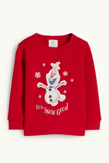 Unisexe - La Reine des Neiges - pyjama bébé - 2 pièces - rouge