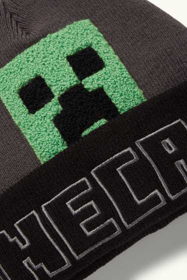Děti - chlapci - Minecraft - čepice - černá