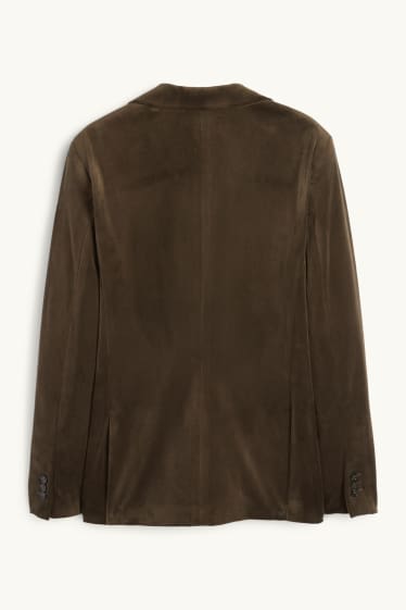 Home - Americana de vellut - slim fit - elàstica - verd fosc