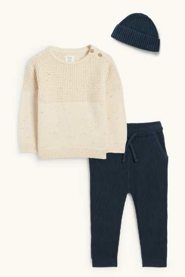 Baby Buben - Baby-Outfit - 3 teilig - beige