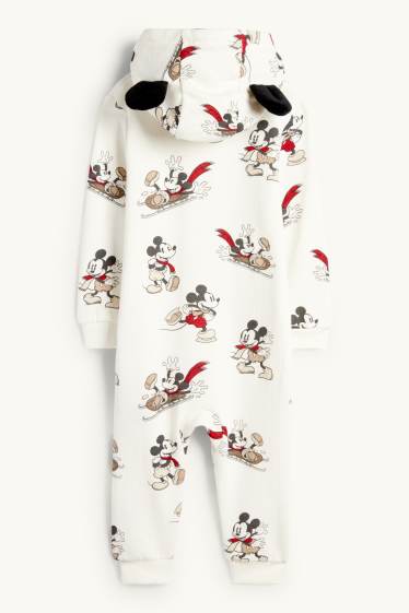 Baby Buben - Micky Maus - Baby-Overall - cremeweiß