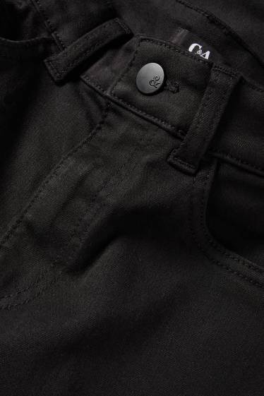 Dámské - Slim jeans - high waist - černá