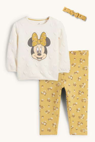 Neonate - Minnie - completo per neonate - 3 pezzi - giallo