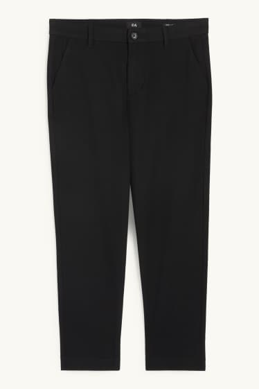 Heren - Chino - tapered fit - zwart