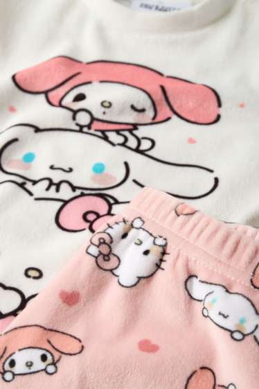 Kinderen: meisjes - Hello Kitty and Friends - set - winterpyjama en slaapmasker - wit