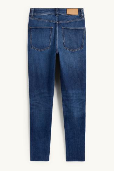 Women - Skinny jeans - high waist - LYCRA® ADAPTIV fibre - blue denim