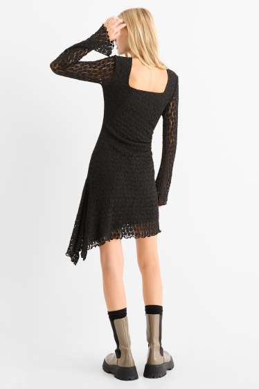 Mujer - Vestido de encaje - negro