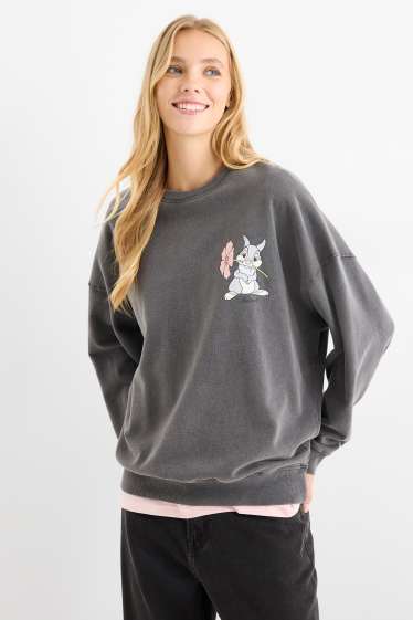 Femei - Bluză de molton - Bambi - gri