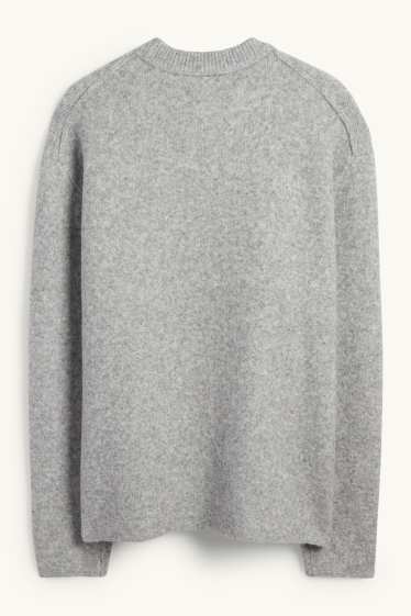 Uomo - Maglione - grigio chiaro melange