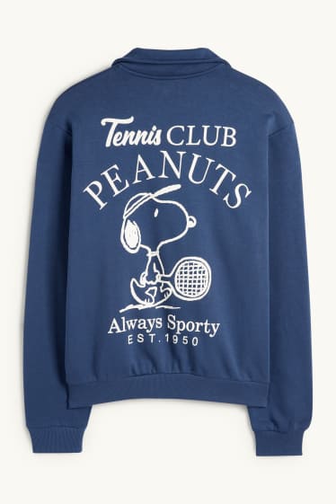 Hommes - Sweat - Peanuts - bleu foncé