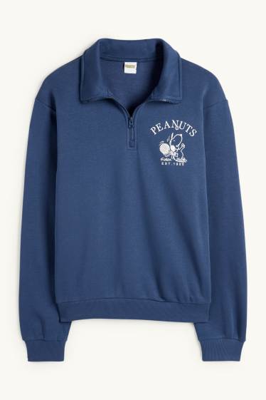 Hommes - Sweat - Peanuts - bleu foncé