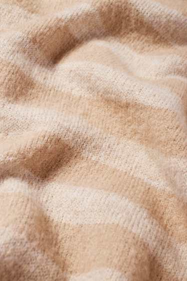 Kinder Buben - Pullover - gestreift - beige