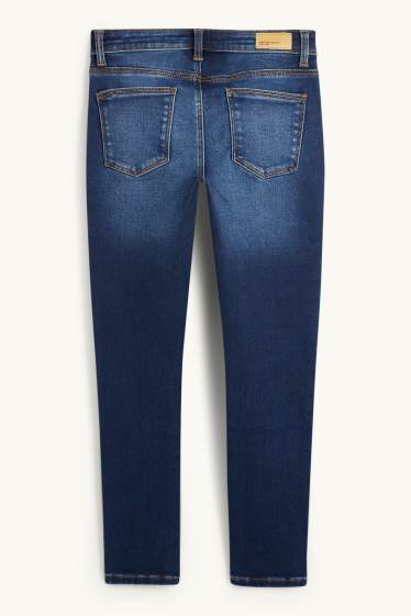 Enfants filles - Skinny jean - jean chaud - jean bleu foncé