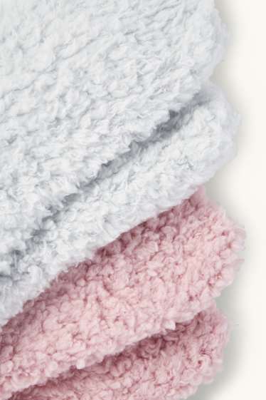Femmes - Lot de 2 paires - chaussettes - rose