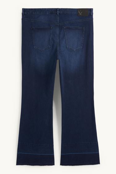 Femmes - Flared jean - mid waist - jean bleu foncé