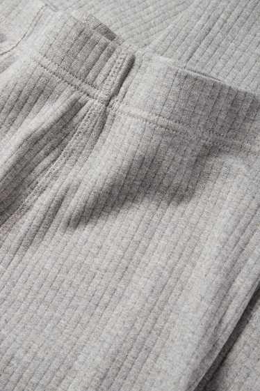 Uomo - Calzamaglia intima - a coste - grigio