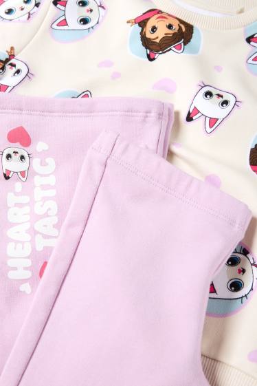 Nena - Casa de nines de la Gabby - conjunt - dessuadora i leggings acampanats - blanc trencat