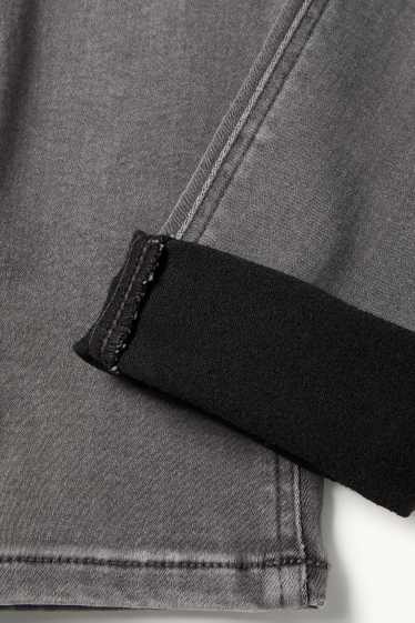 Kinder Mädchen - Skinny Jeans - Thermojeans - jeansgrau