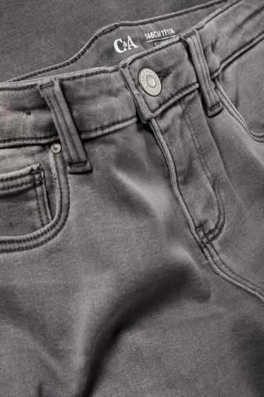 Kinder Mädchen - Skinny Jeans - Thermojeans - jeansgrau